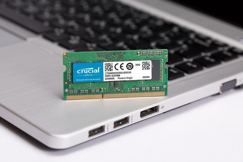 Memória Crucial 16 GB DDR3L 1600 MHz SODIMM 204 pinos - Memória